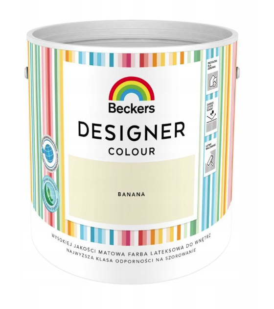 BECKERS DESIGNER COLOUR LATEKSOWA FARBA BANANA 5,0L