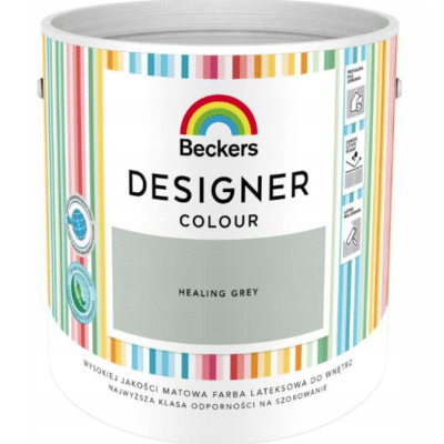 BECKERS DESIGNER COLOUR LATEKSOWA FARBA HEALING GREY 2,5L