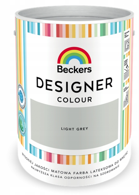 BECKERS DESIGNER COLOUR LATEKSOWA FARBA LIGHT GREY 2,5L