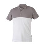 Bluza Polo Bawełna Biało-Szara S Hogert