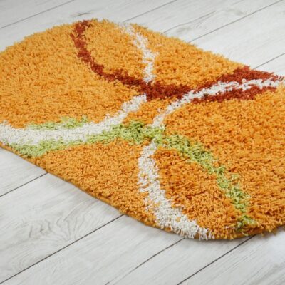Dywan Owalny Shaggy 2895 Orange / Ivory 1,4 x 1,9