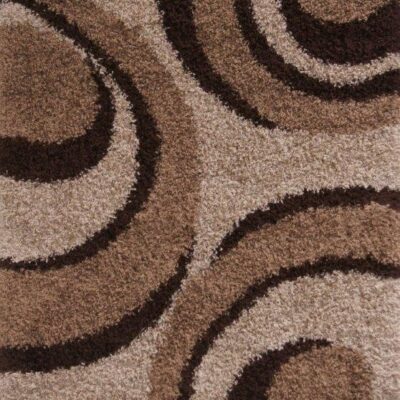 Dywan Owalny Shaggy 8203 L.Beige / D.Beige 1,6 x 2,2