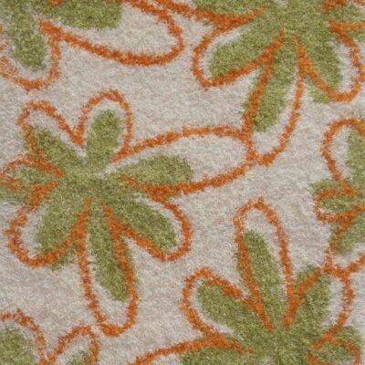 Dywan Prostokątny Shaggy BS119 Ivory / Green 1,4 x 1,9