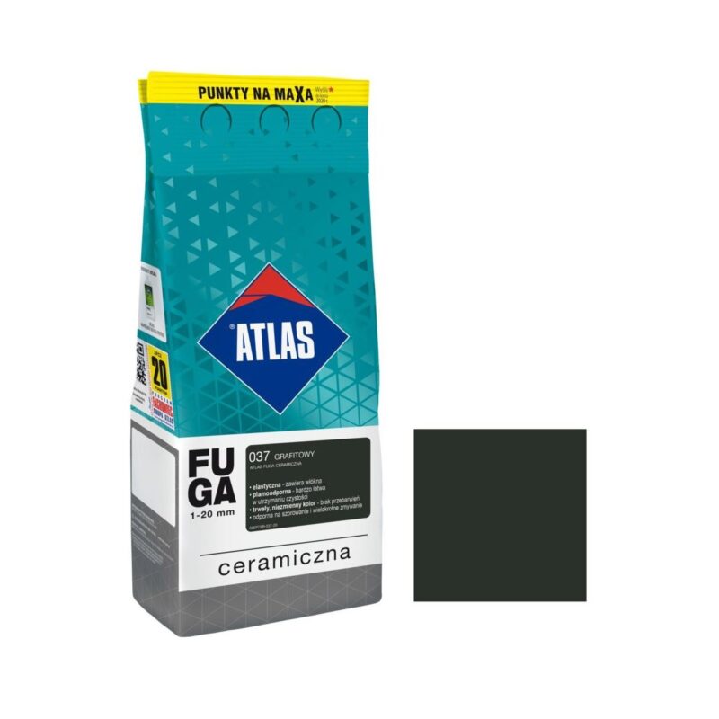 Fuga Ceramiczna 037 Grafit 2kg - ATLAS