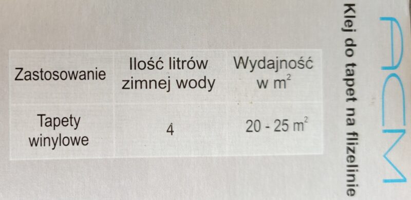 Klej do tapet na flizelinie ACM Viles 200 ml