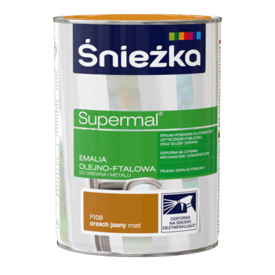 Śnieżka Emalia Ftalowa Supermal 0,8 L Orzech Jasny Mat